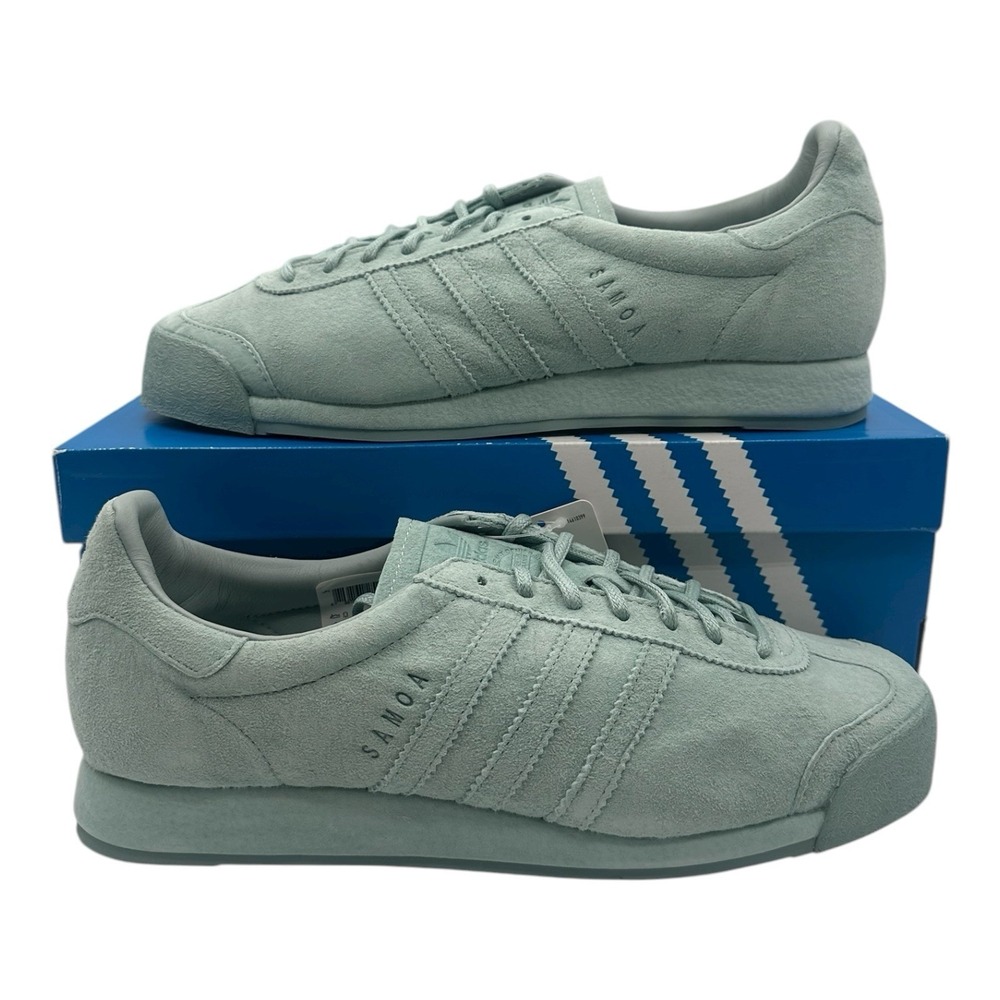 Adidas‎ Samoa Vintage Shoes Men's Size 8.5 Medium Green Suede Sneakers B39017